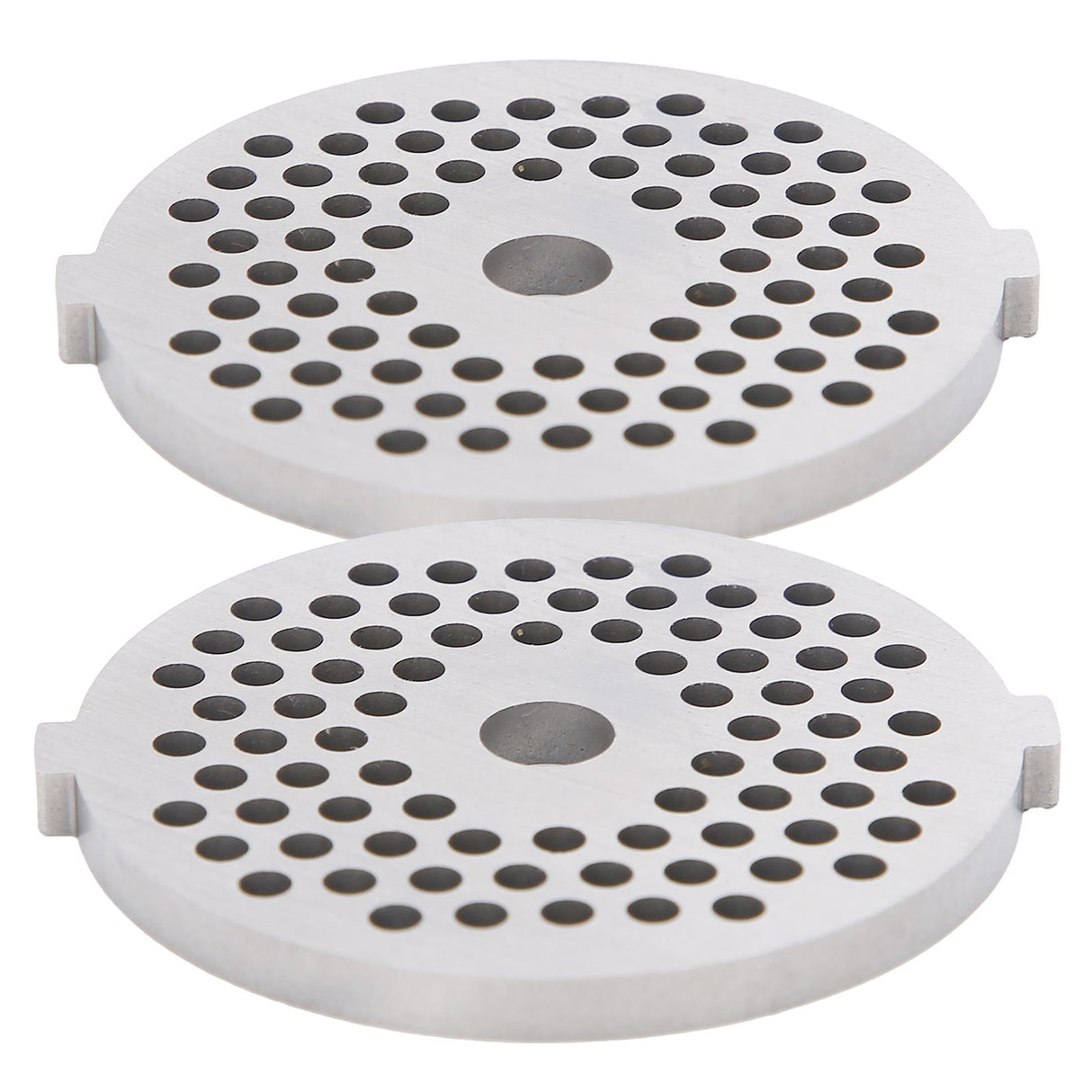 2Pcs Electric Mincer Blade Stainless Steel Grinding Plate Round Hole for 5#/B Type Grinder(3mm 56 Holes )