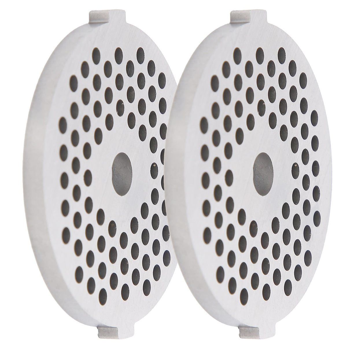 2Pcs Electric Mincer Blade Stainless Steel Grinding Plate Round Hole for 5#/B Type Grinder(3mm 56 Holes )