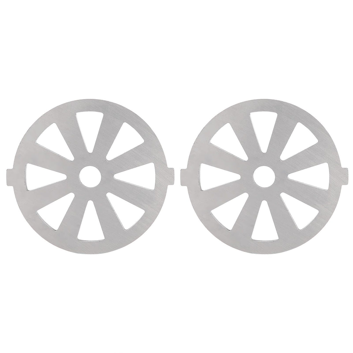 2pcs Meat Grinder Blade 304 Stainless Steel Cutting Plate 7mm/0.3in ID for 5#/B Type Meat Grinder(8 Holes Knife Plate )