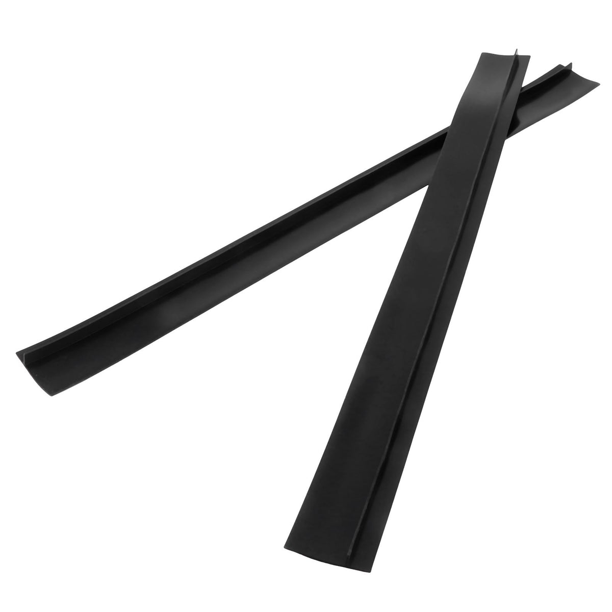 2pcs Stove Counter Gap Cover HeatResistant Anti Oil Oven Gap Filler Sealing Strip(Black 21in)