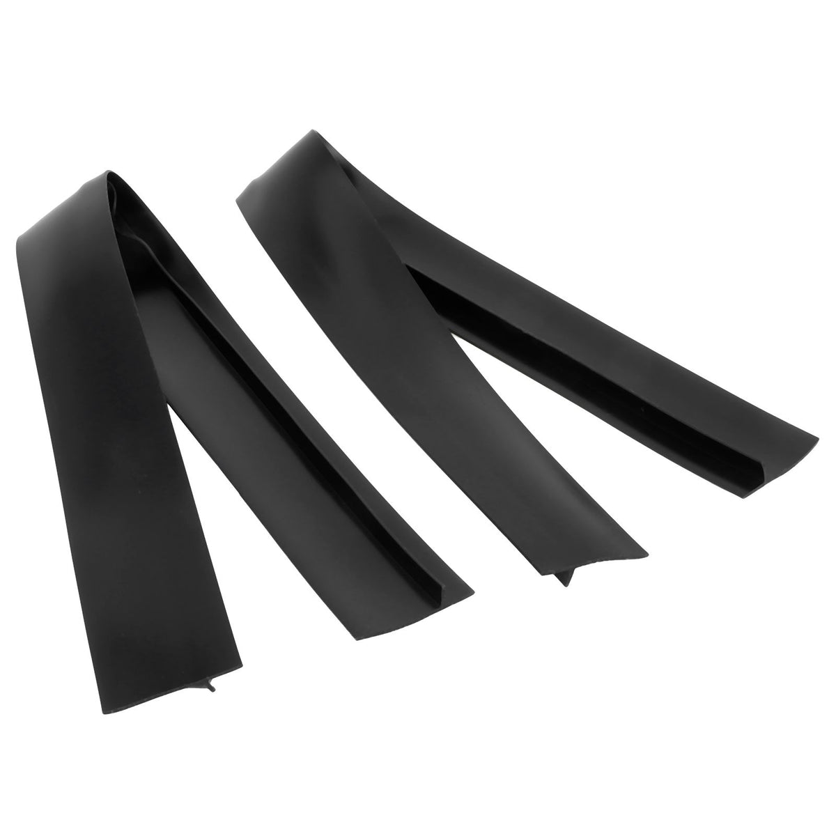 2pcs Stove Counter Gap Cover HeatResistant Anti Oil Oven Gap Filler Sealing Strip(Black 21in)