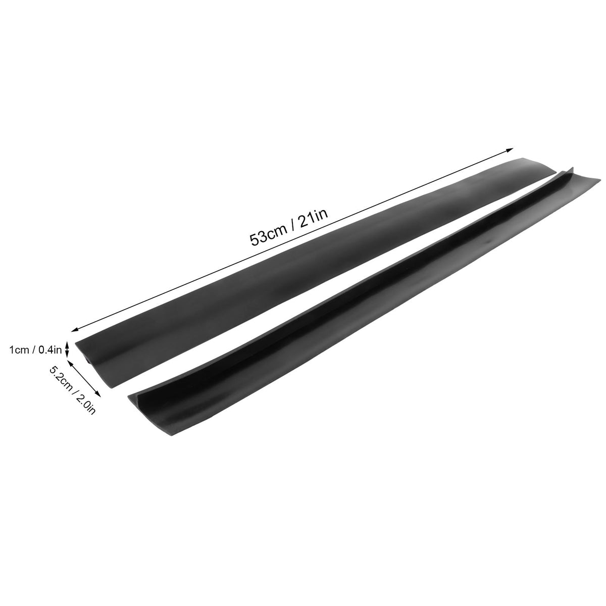 2pcs Stove Counter Gap Cover HeatResistant Anti Oil Oven Gap Filler Sealing Strip(Black 21in)