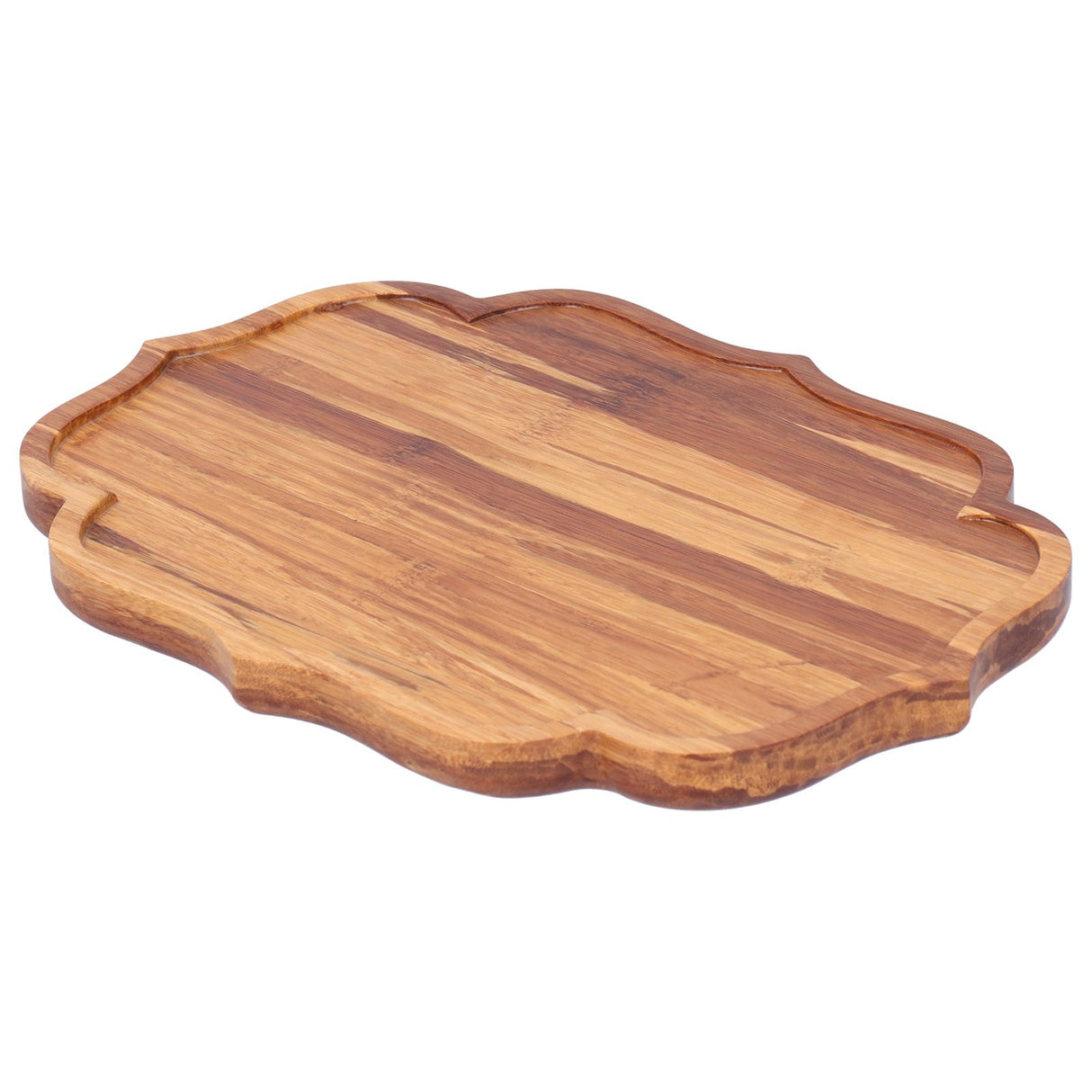 Bamboo Tea Tray Teaboard Serving Plate Japanese Style Tableware W/Protection PadS 19.8x13.7x1.8cm