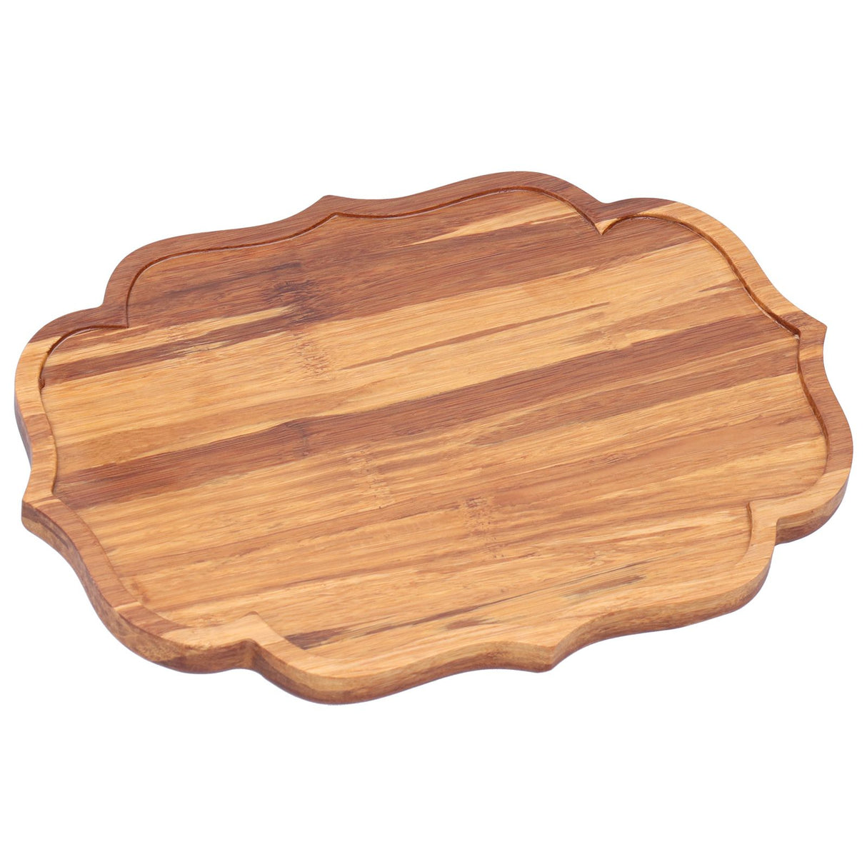 Bamboo Tea Tray Teaboard Serving Plate Japanese Style Tableware W/Protection PadS 19.8x13.7x1.8cm