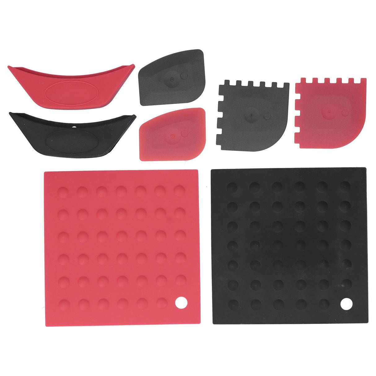 8Pcs/Set Pot Holder Scraper Pan Handle Kit Silicone Anti-Scalding Accessory for Home Kitchen