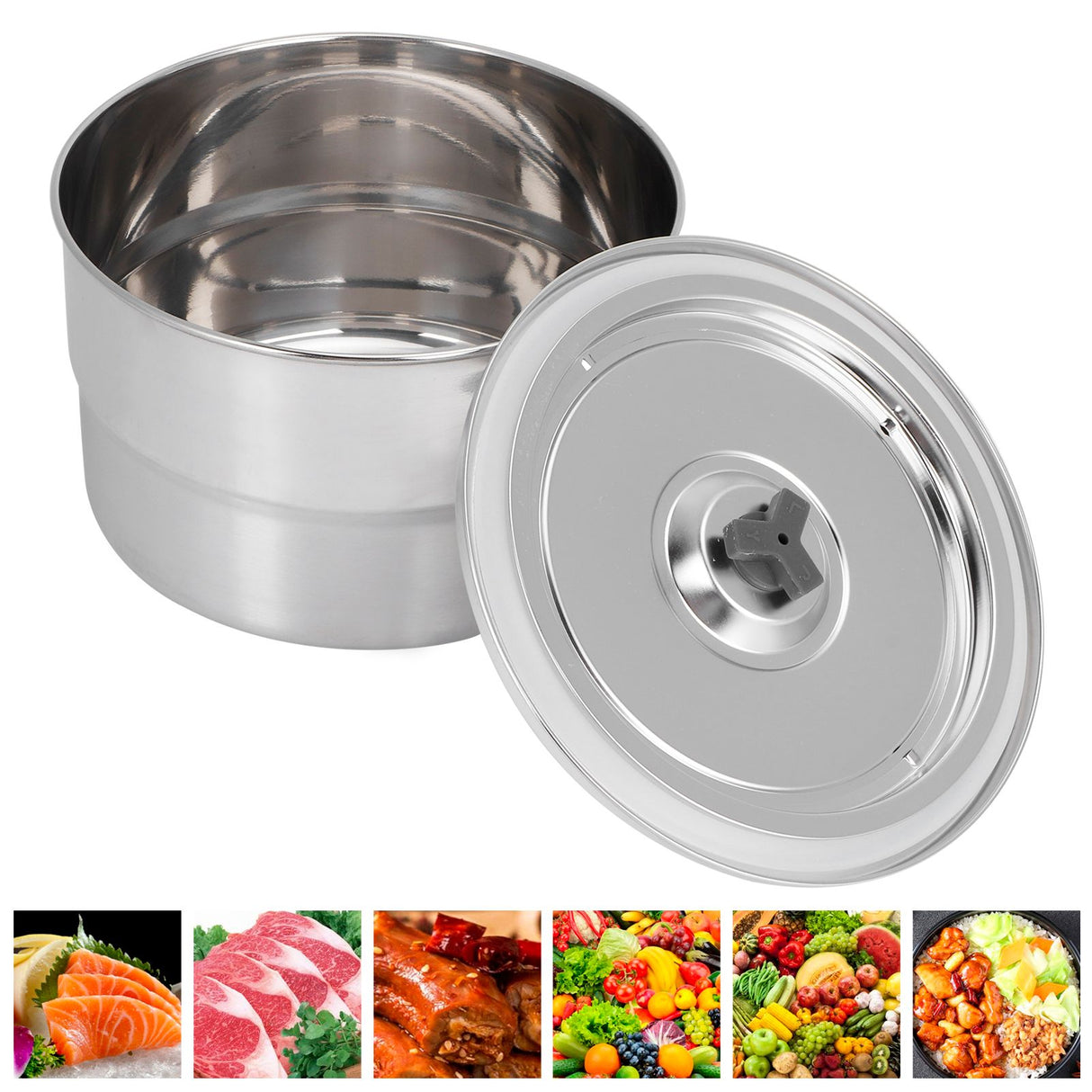 Lunch Box Portable 304 Stainless Steel Food Storage Container for School Picnic Camping1600ml
