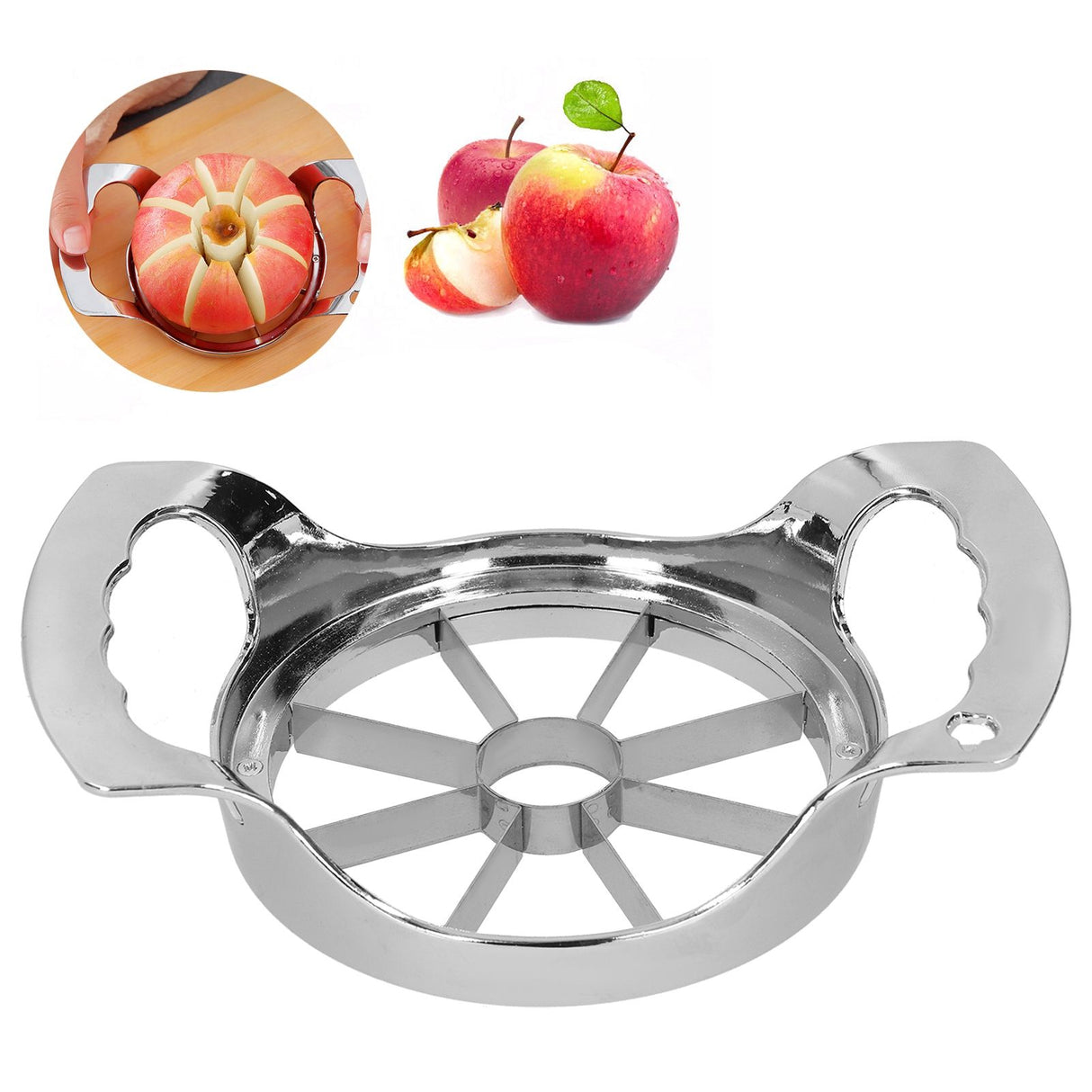 Fruit Cutter Multifunction 304 Stainless Steel Apples Cutting Tool Kitchen AccessoryS (For 8 Section)