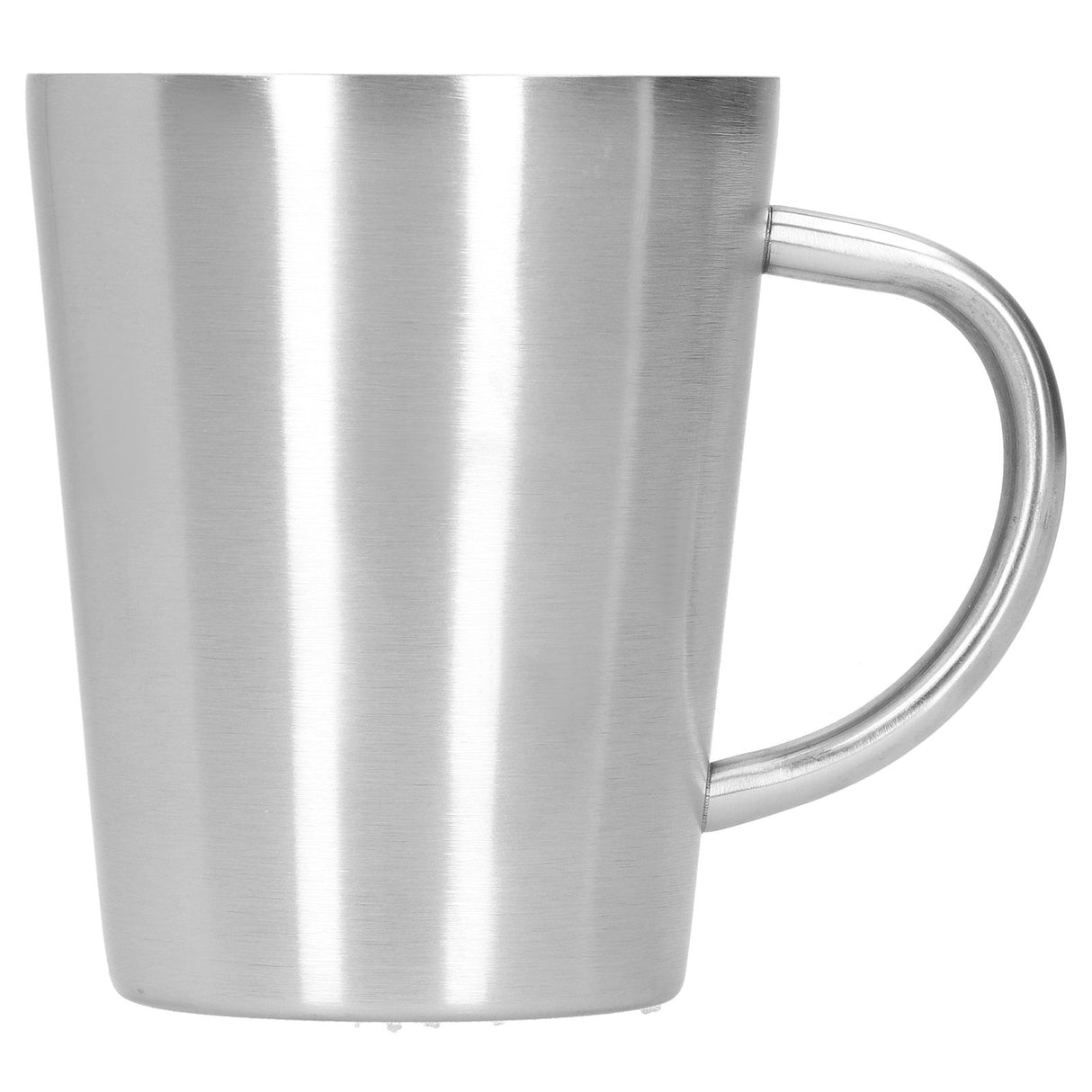 340ml 304 Stainless Steel Beer Mug Coffee Water Cup with Handgrip Double Wall DrinkwareStainless Steel Color