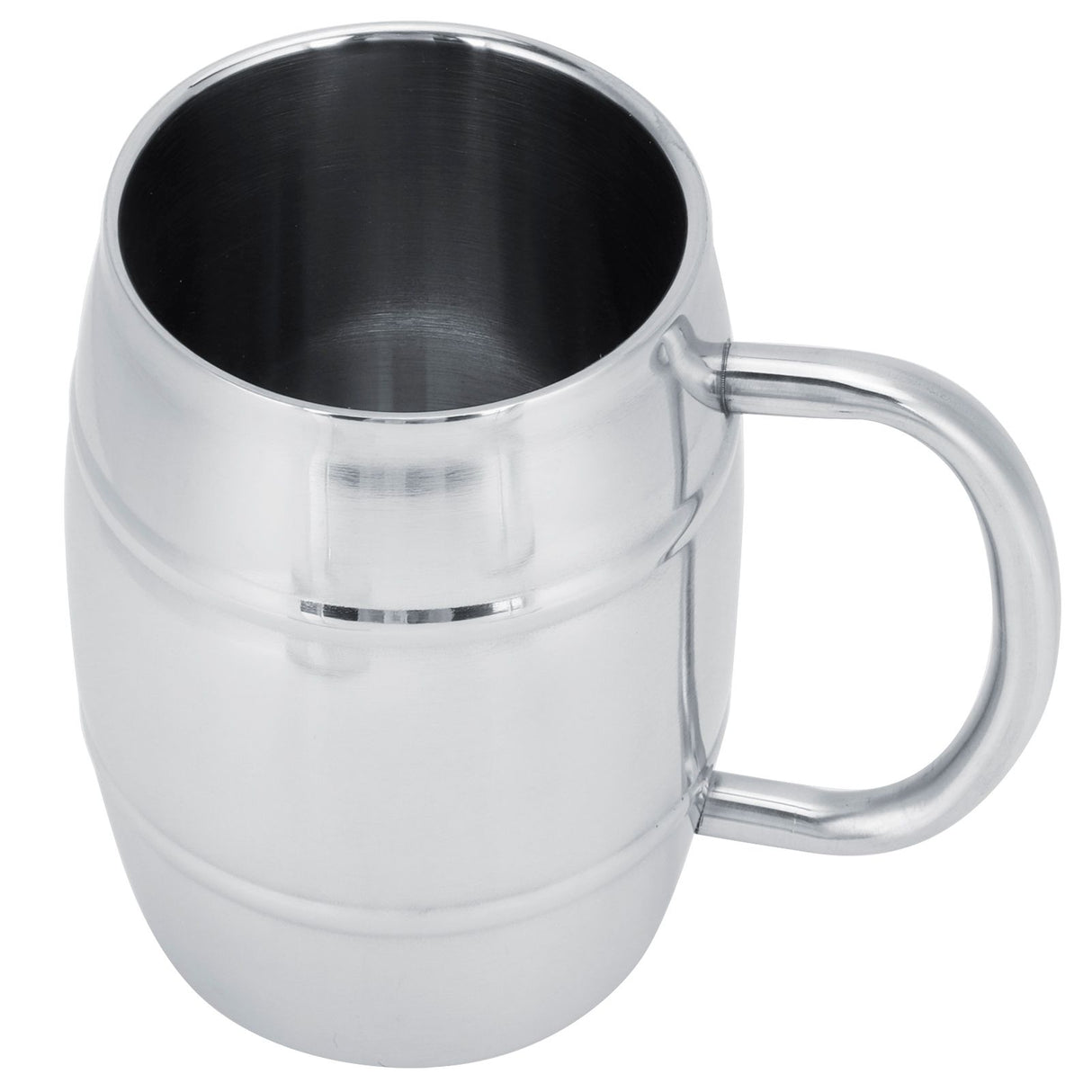470ml 304 DoubleLayer Stainless Steel Beer Mug Outdoor Camping Tea Coffee Cup with Handle