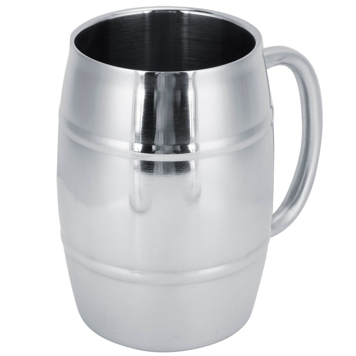 470ml 304 DoubleLayer Stainless Steel Beer Mug Outdoor Camping Tea Coffee Cup with Handle