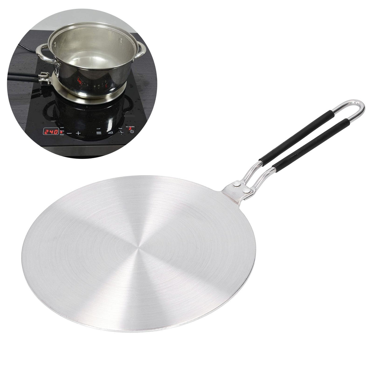 Heat Diffuser Stainless Steel Induction Adapter Plate for Gas Cooker Kitchen Utensils24cm