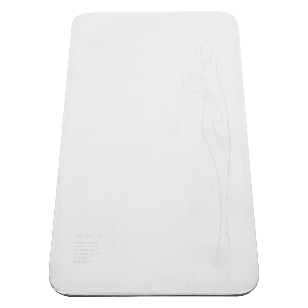 304 Stainless Steel Rectangle Sushi Plate Snacks Fruit Desserts Tray Serving Dish Home SuppliesM
