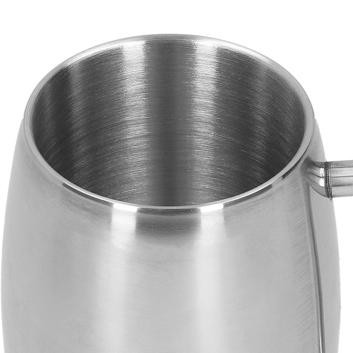 400ml Stainless Steel Beer Mug with Handle Coffee Mugs Milk Tea Cup Gift Drinkware for Office