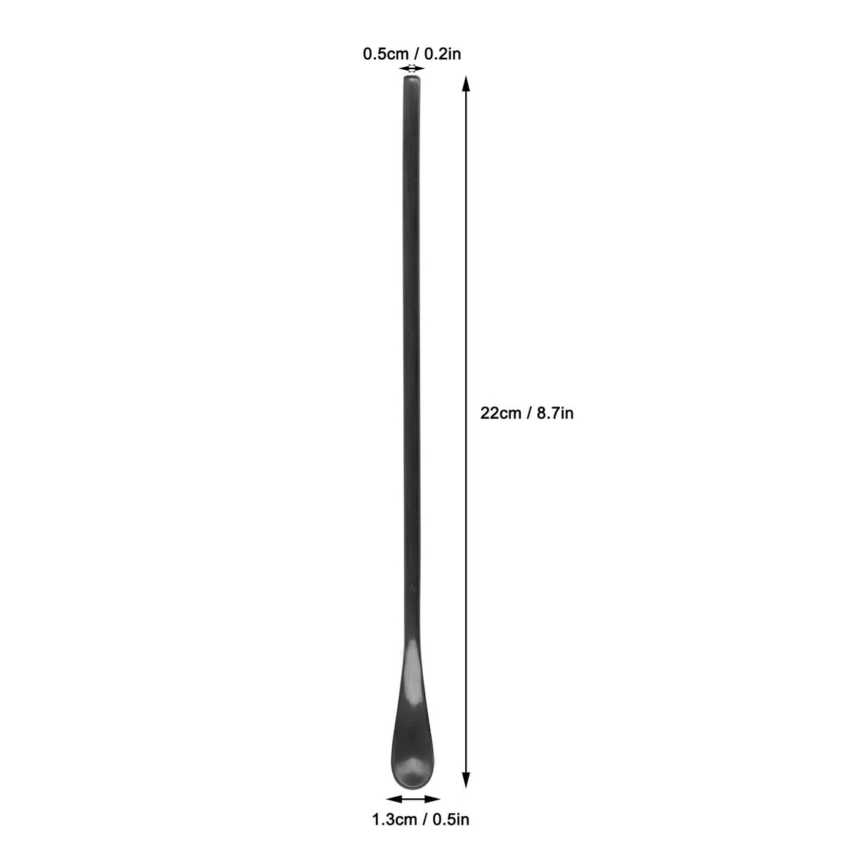 Coffee Stirring Spoon 304 Stainless Steel Cocktail Smoothie Lengthen Long Handle Matte Black