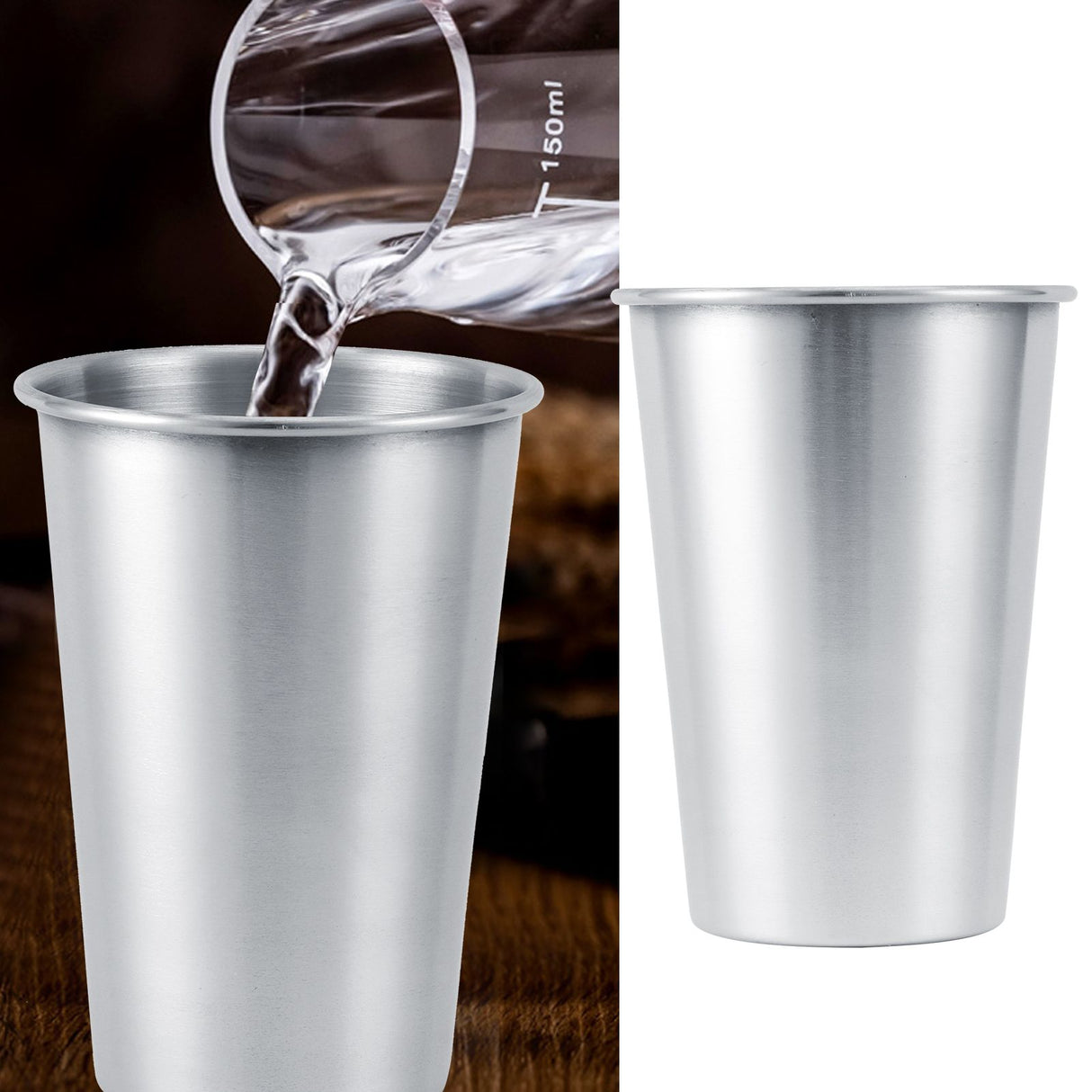 Stainless Steel Beer Cup Wine Cup Coffee Tea Milk Mug Drinking Supplies for Outdoors