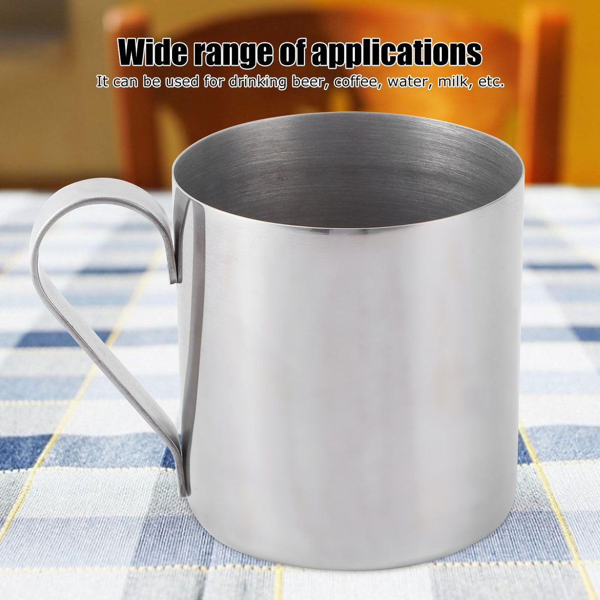 400ml Cocktail Mug 304 Stainless Steel Beer Coffee Water Drinking Cup Bar DrinkwareSilver