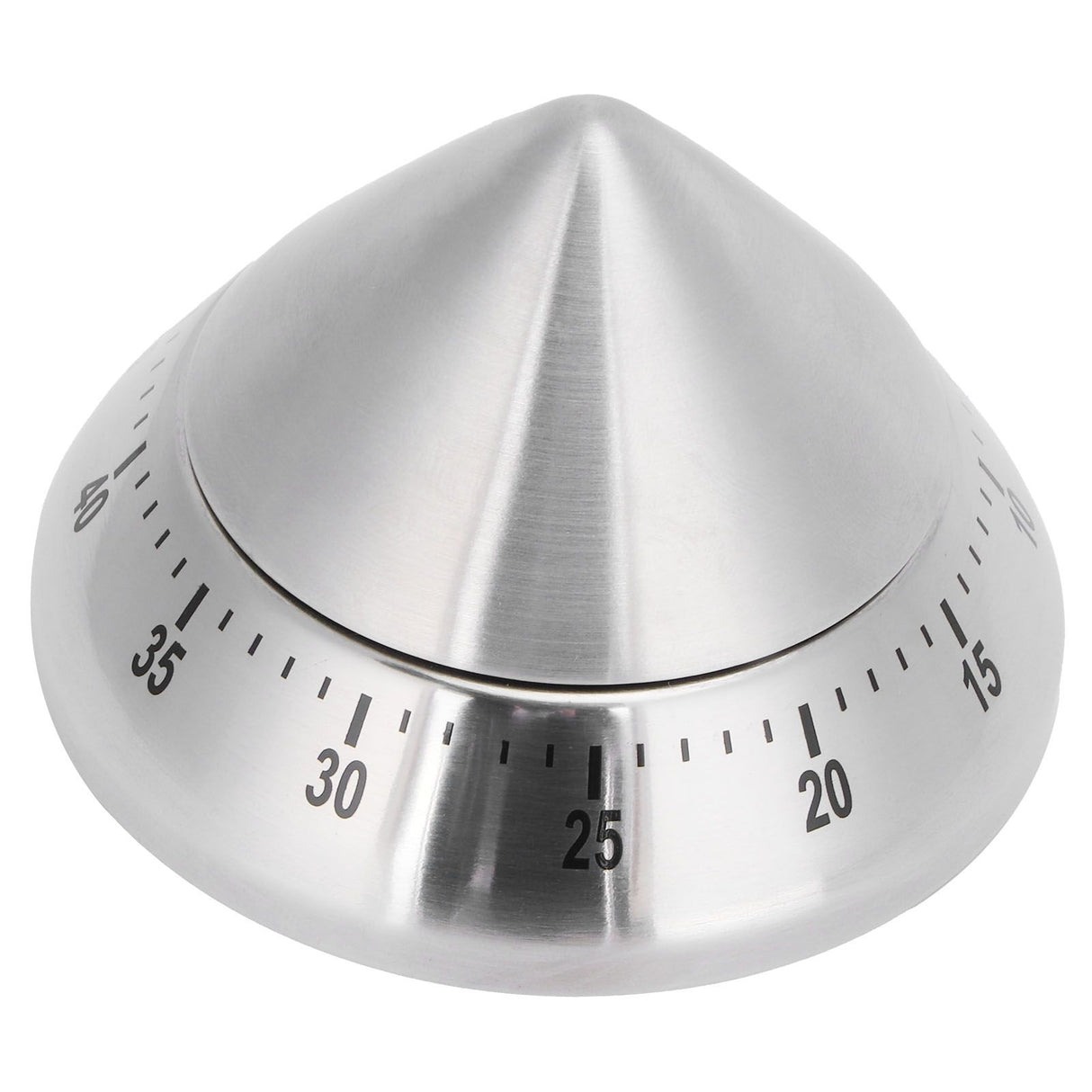 Kitchen Cooking Timer Stainless Steel Mechanical Timer Reminder Time Management Tools(PointedShaped )