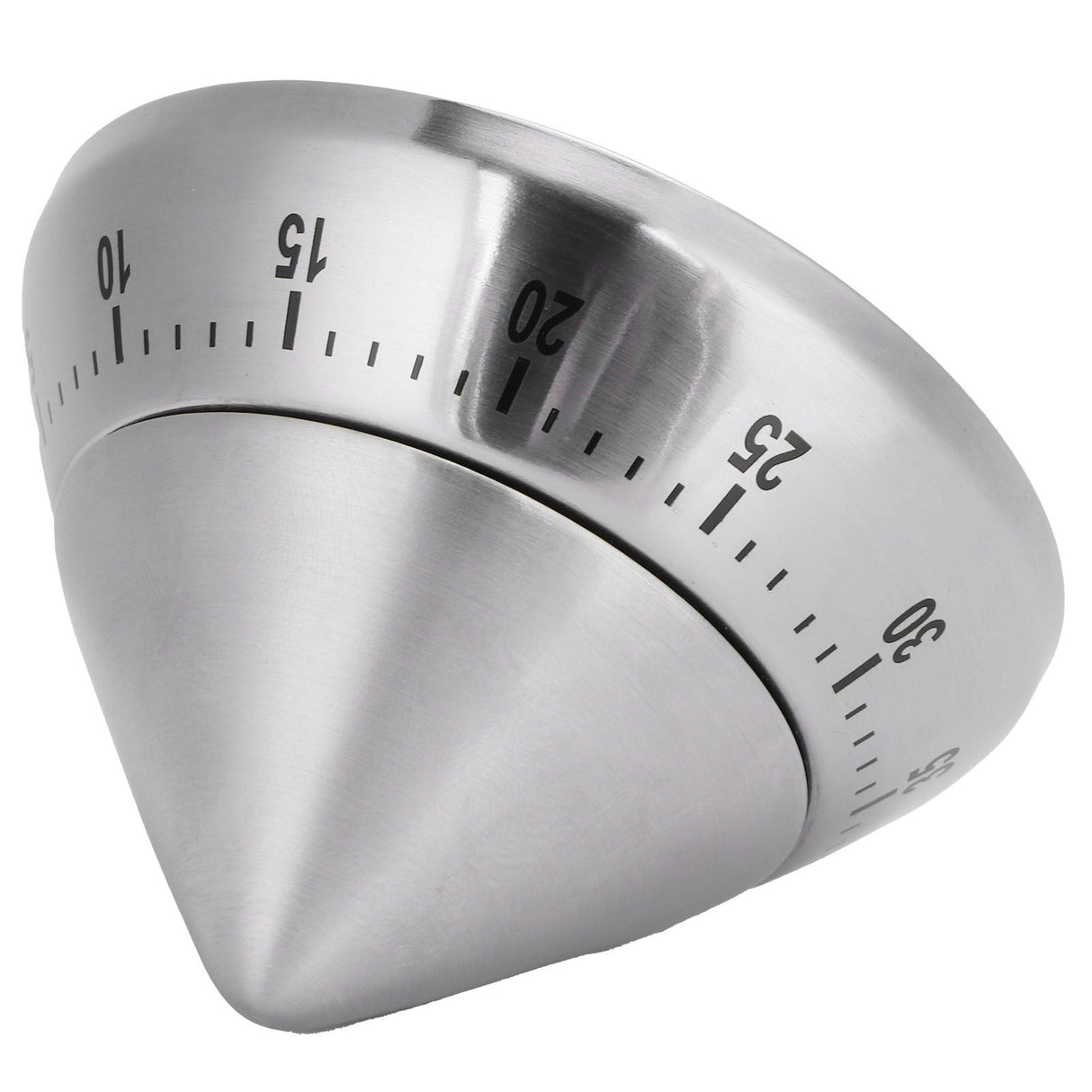 Kitchen Cooking Timer Stainless Steel Mechanical Timer Reminder Time Management Tools(PointedShaped )
