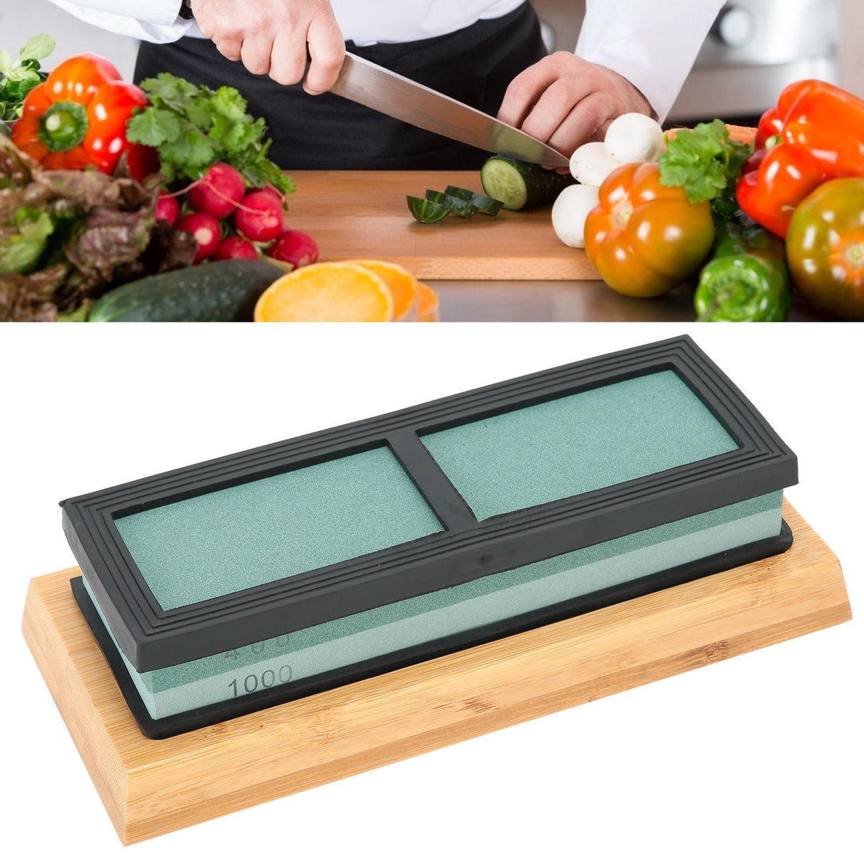 400 Grit 1000 Grit Double Side Sharpening Stone Grindstone Knife Sharpener for Kitchen Knife Scissor