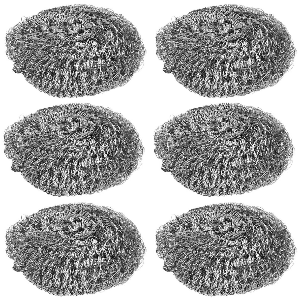 20Pcs Stainless Steel Scrubber Steel Wire Ball Dish Bowl Pot Scouring Brush Kitchen Cleaning Tool