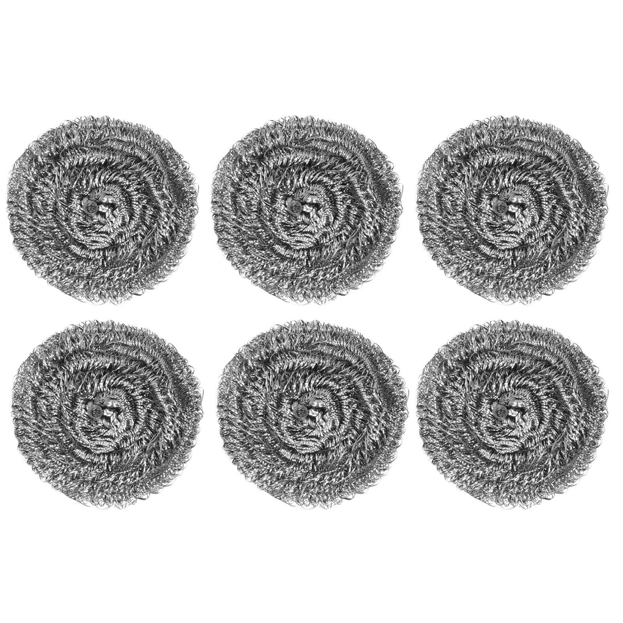 20Pcs Stainless Steel Scrubber Steel Wire Ball Dish Bowl Pot Scouring Brush Kitchen Cleaning Tool