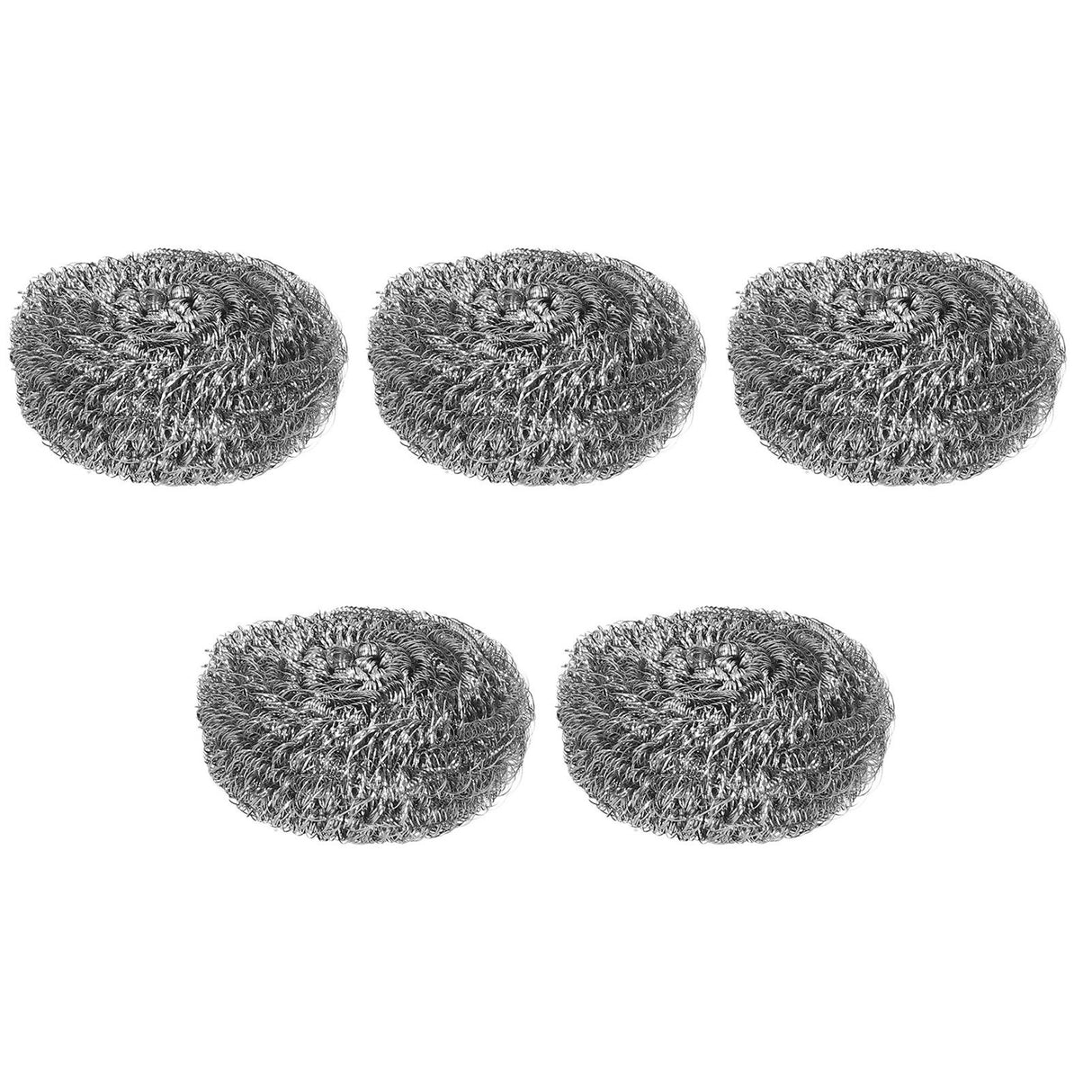 20Pcs Stainless Steel Scrubber Steel Wire Ball Dish Bowl Pot Scouring Brush Kitchen Cleaning Tool