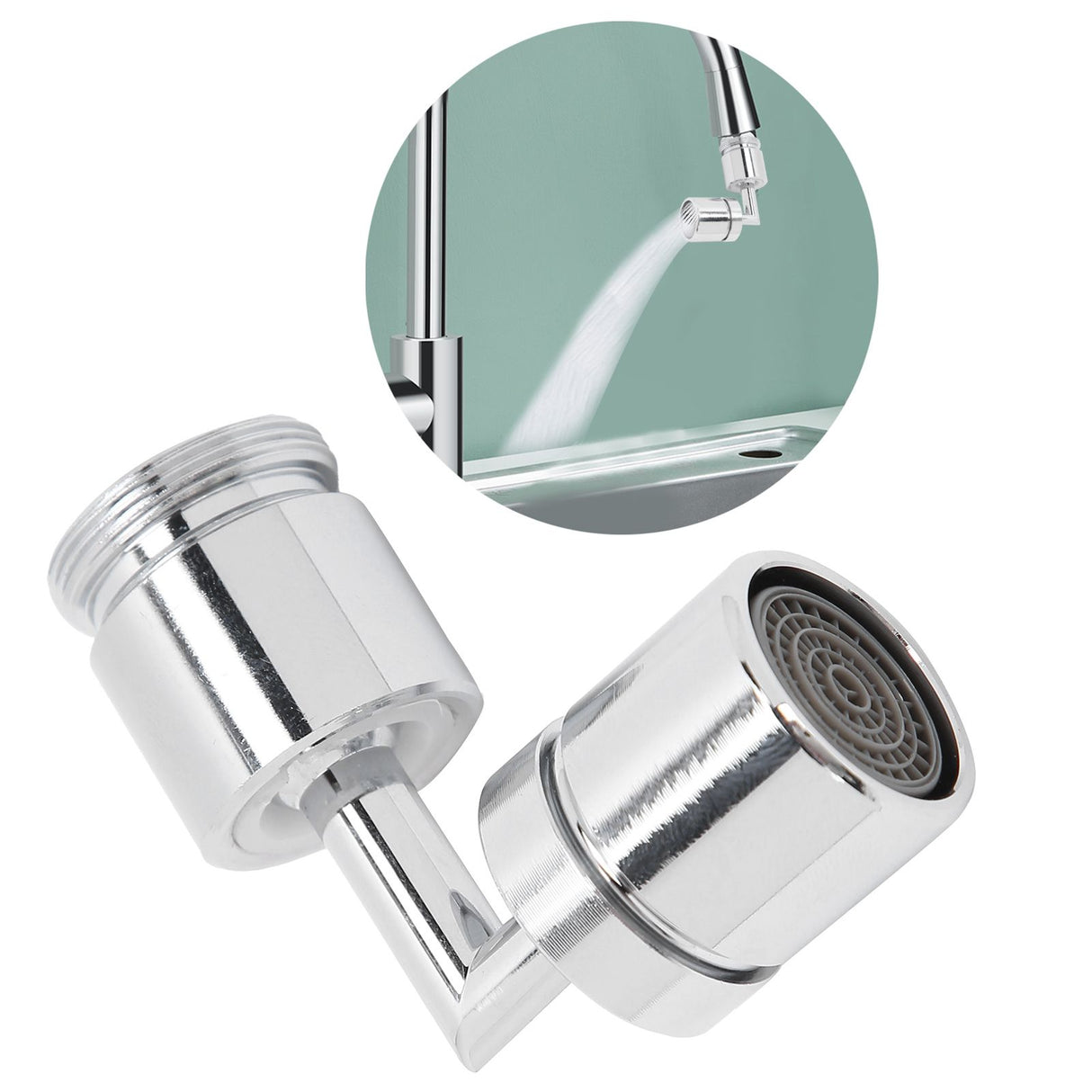 M24 Thread Water Faucet 360 Degree Rotating Universal Tap Anti Splashed for Kitchen Bathroom
