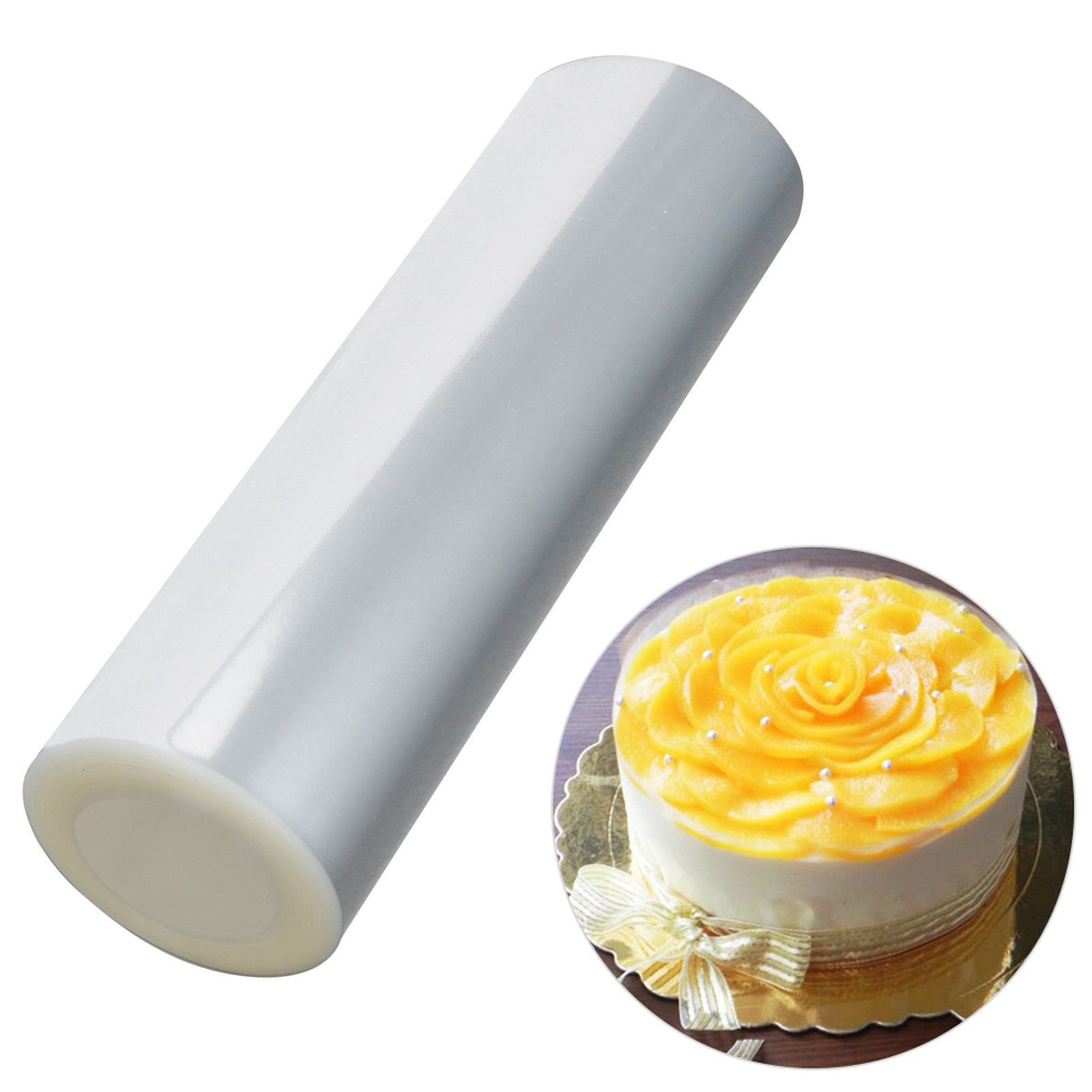 0.1mm Thickness 15cmx10m Disposable Mousse Film Cake Edge Collar Kitchen Baking Accessories