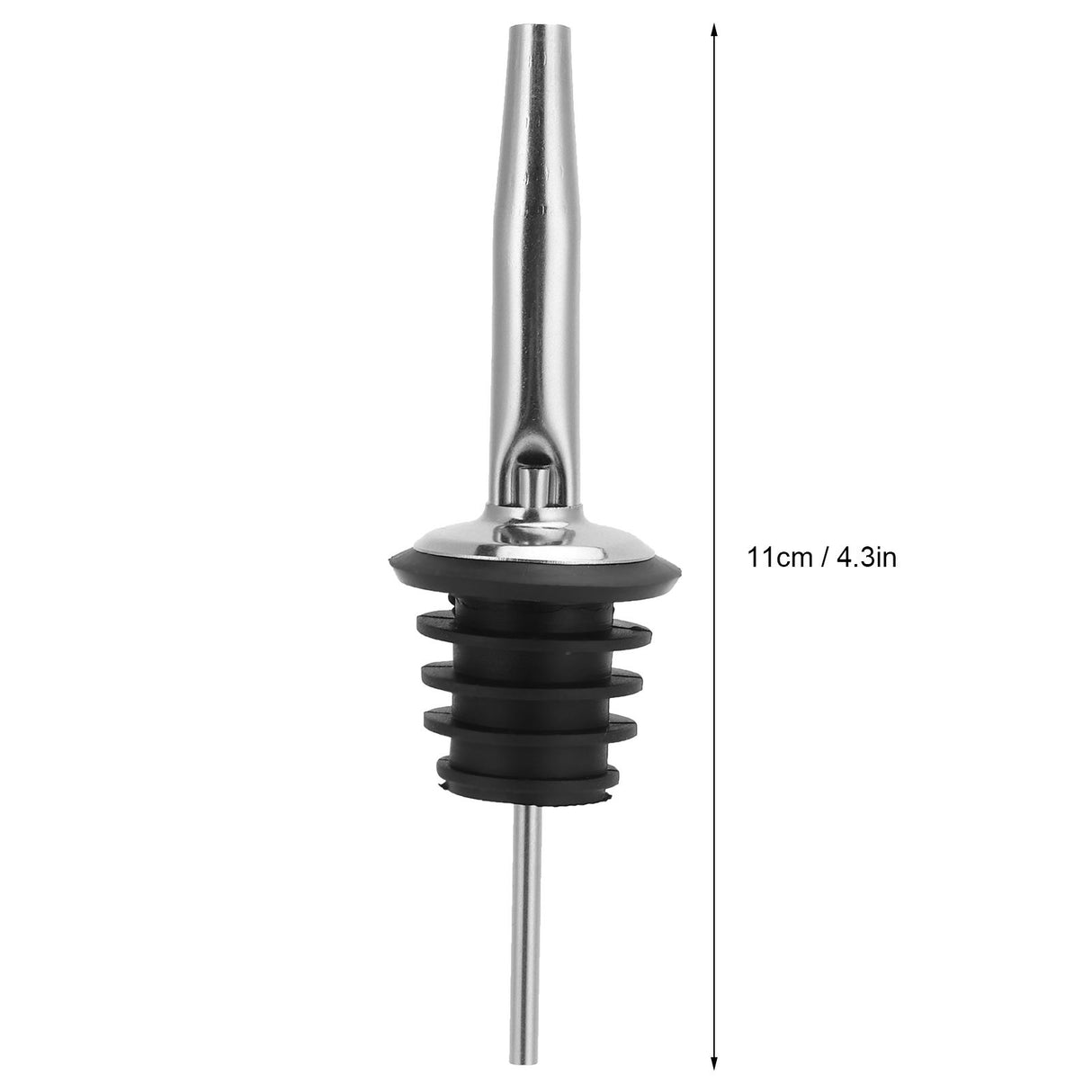 Wine Pourer Bottle Dispenser Spout Cone Nozzle W/Silicone Dust Cap 304 Stainless Steel