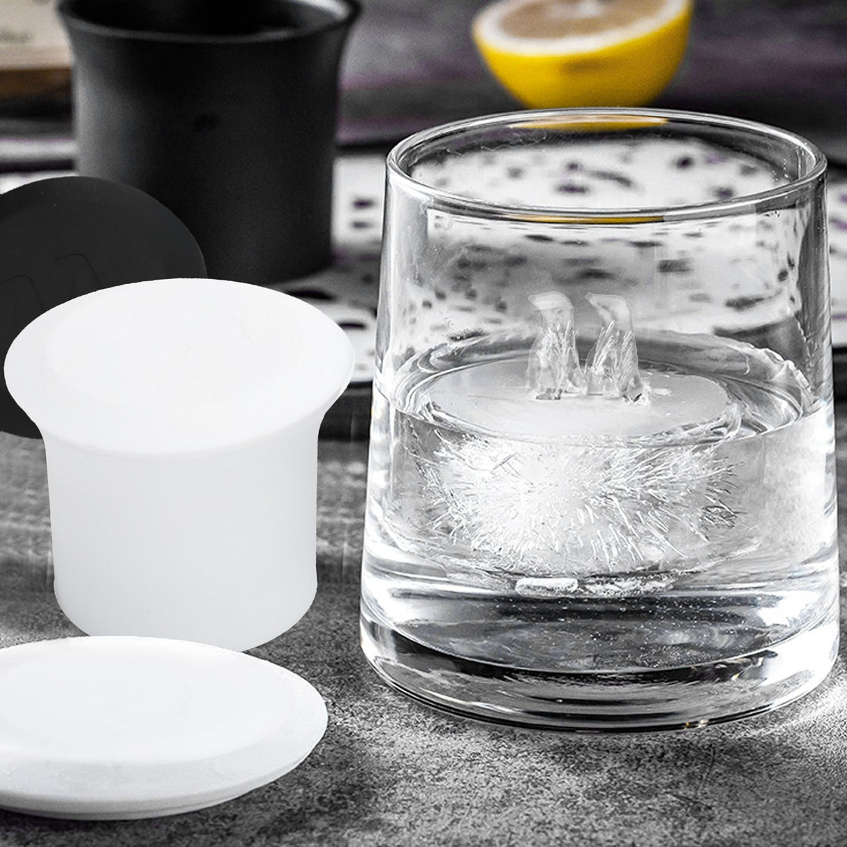 2Pcs Silicone Ice Cubes Tray Cartoon Animal Shape Ice Tubes Making Mold Kithcen Accessories