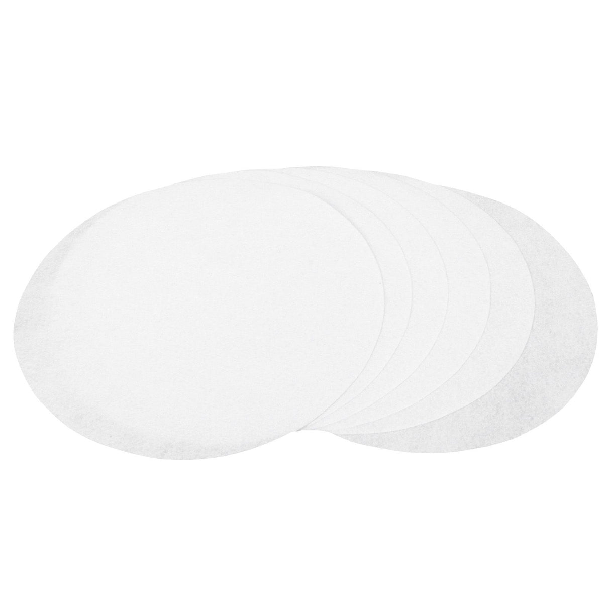 Felt Dish Protection Pad AntiFriction Storage Separator Insulation Mat Food Plate Porcelain Divider(White 24PCS)