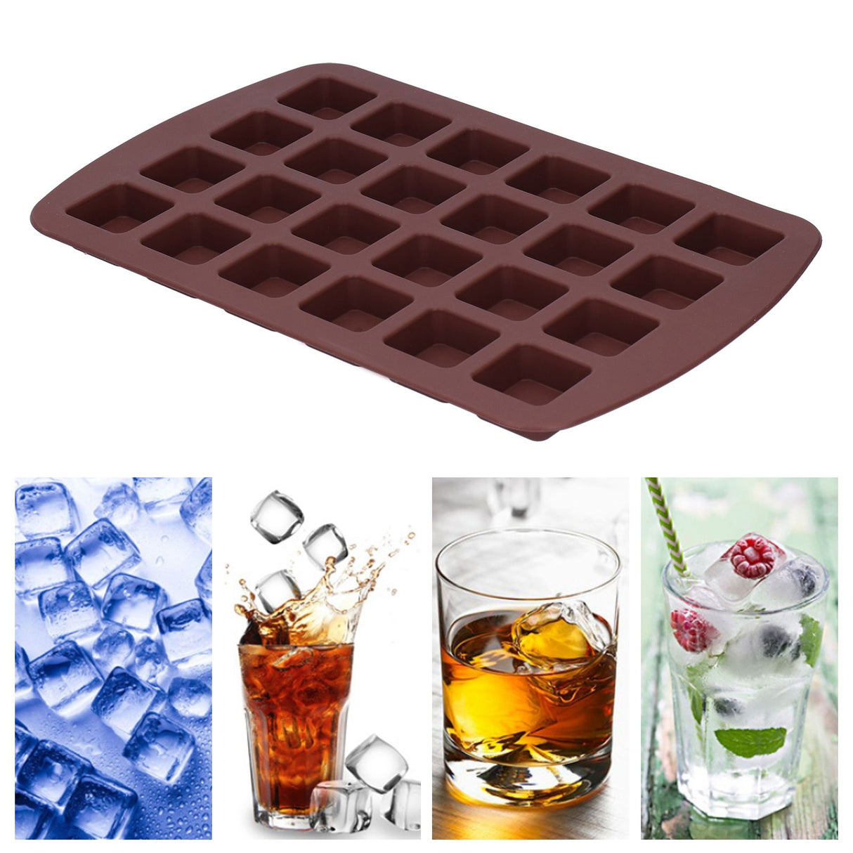 Candy Chocolate Mold Silicone 24 Grids Hand‑Made Cupcake Baking Mould Kitchen Utensils