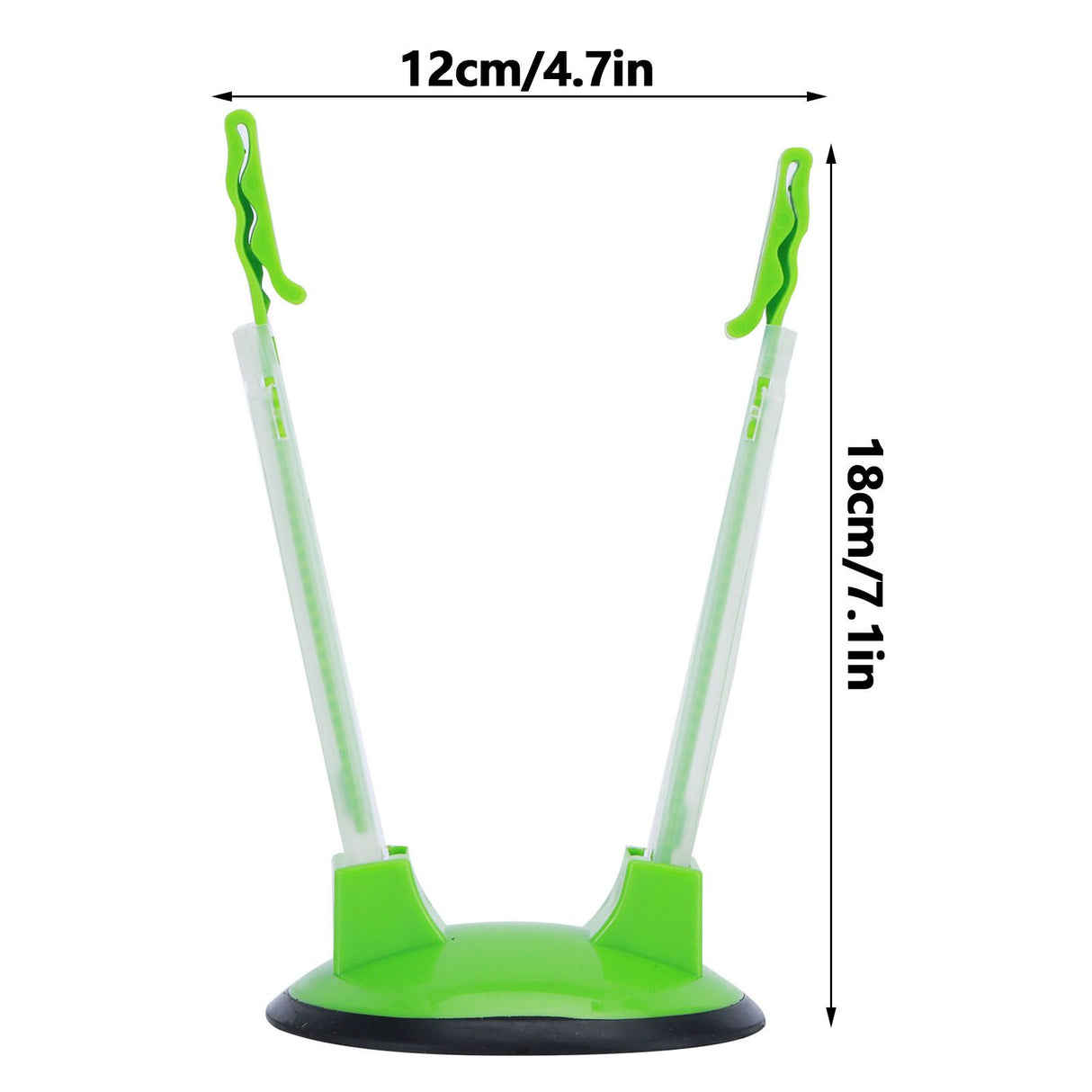 6Pcs Food Storage Bag Holder Stand HandsFree Bag Racks Home Kitchen Accessory Green