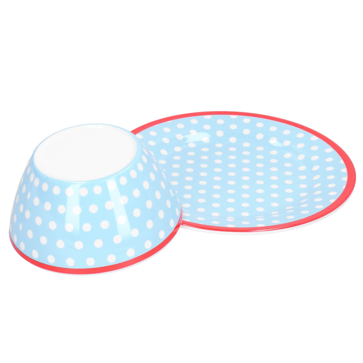 Bowl Dish Set Imitation Porcelain Fruit Salad Dessert Plate Dinnerware Tableware