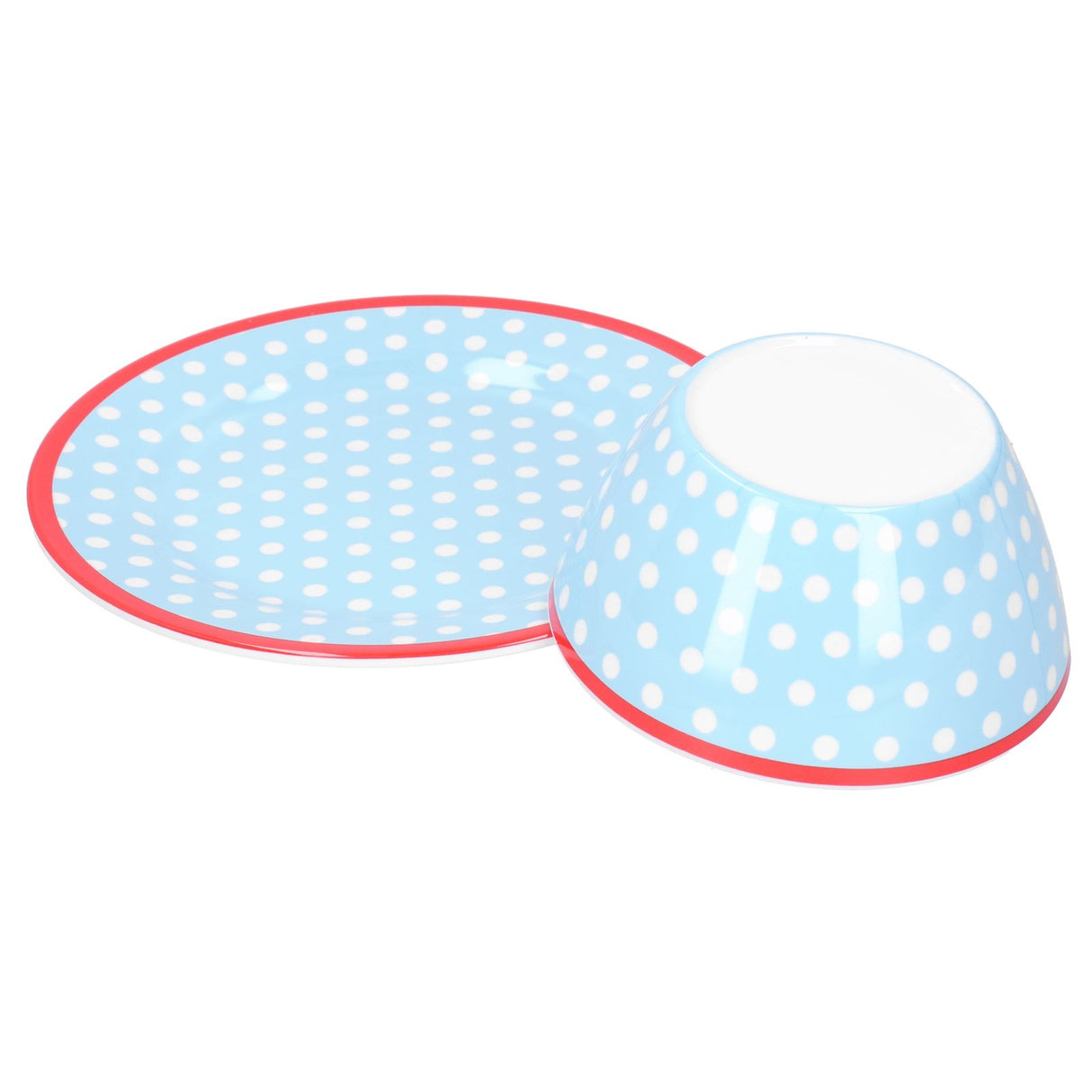 Bowl Dish Set Imitation Porcelain Fruit Salad Dessert Plate Dinnerware Tableware