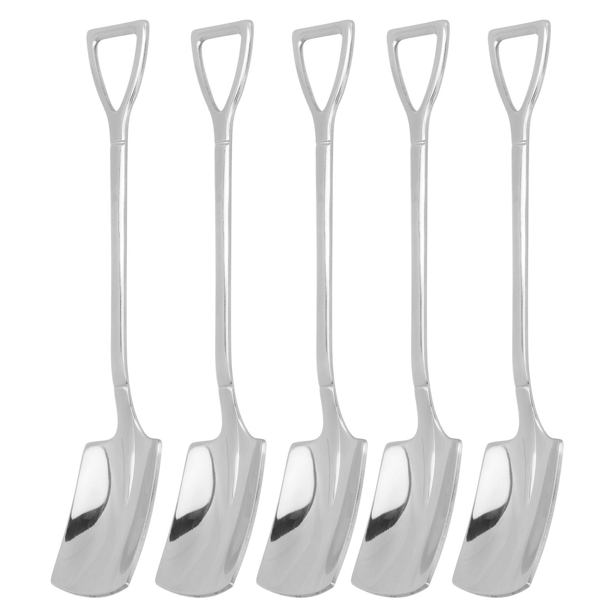 5pcs Dessert Coffee Spoons 304 Stainless Steel Ice Cream Dessert Cake Spoons SetShovel Spoon