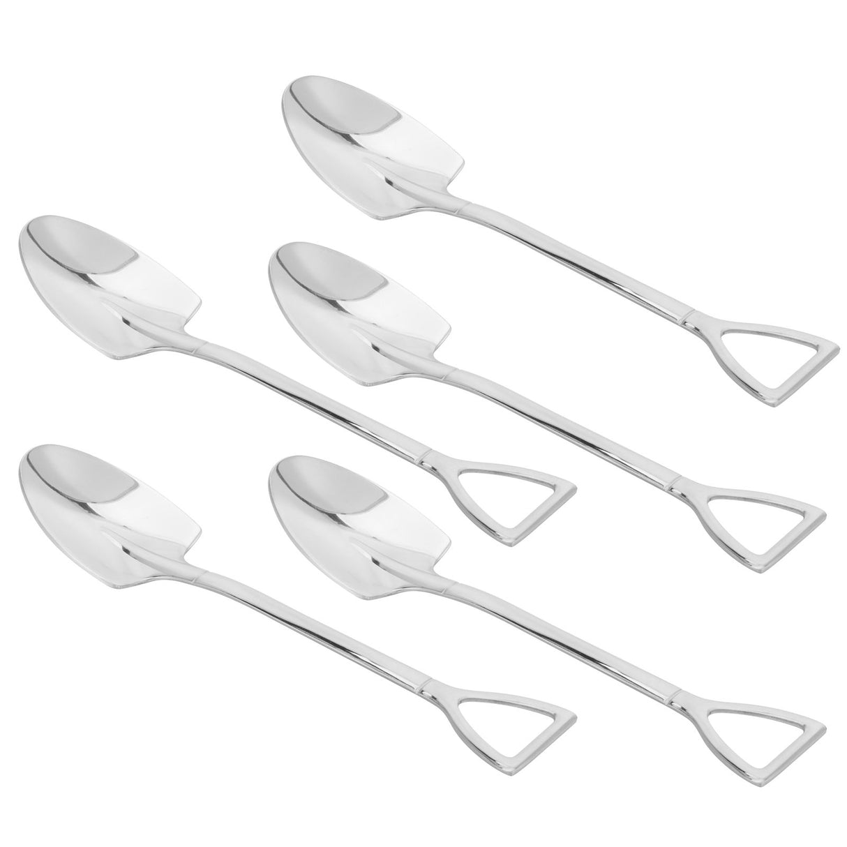 5pcs Dessert Coffee Spoons 304 Stainless Steel Ice Cream Dessert Cake Spoons SetSpoon