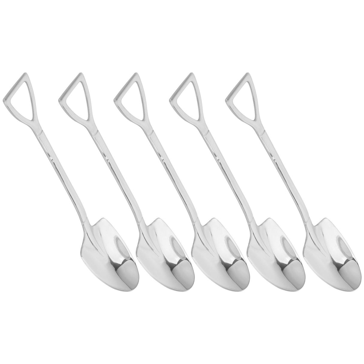 5pcs Dessert Coffee Spoons 304 Stainless Steel Ice Cream Dessert Cake Spoons SetSpoon