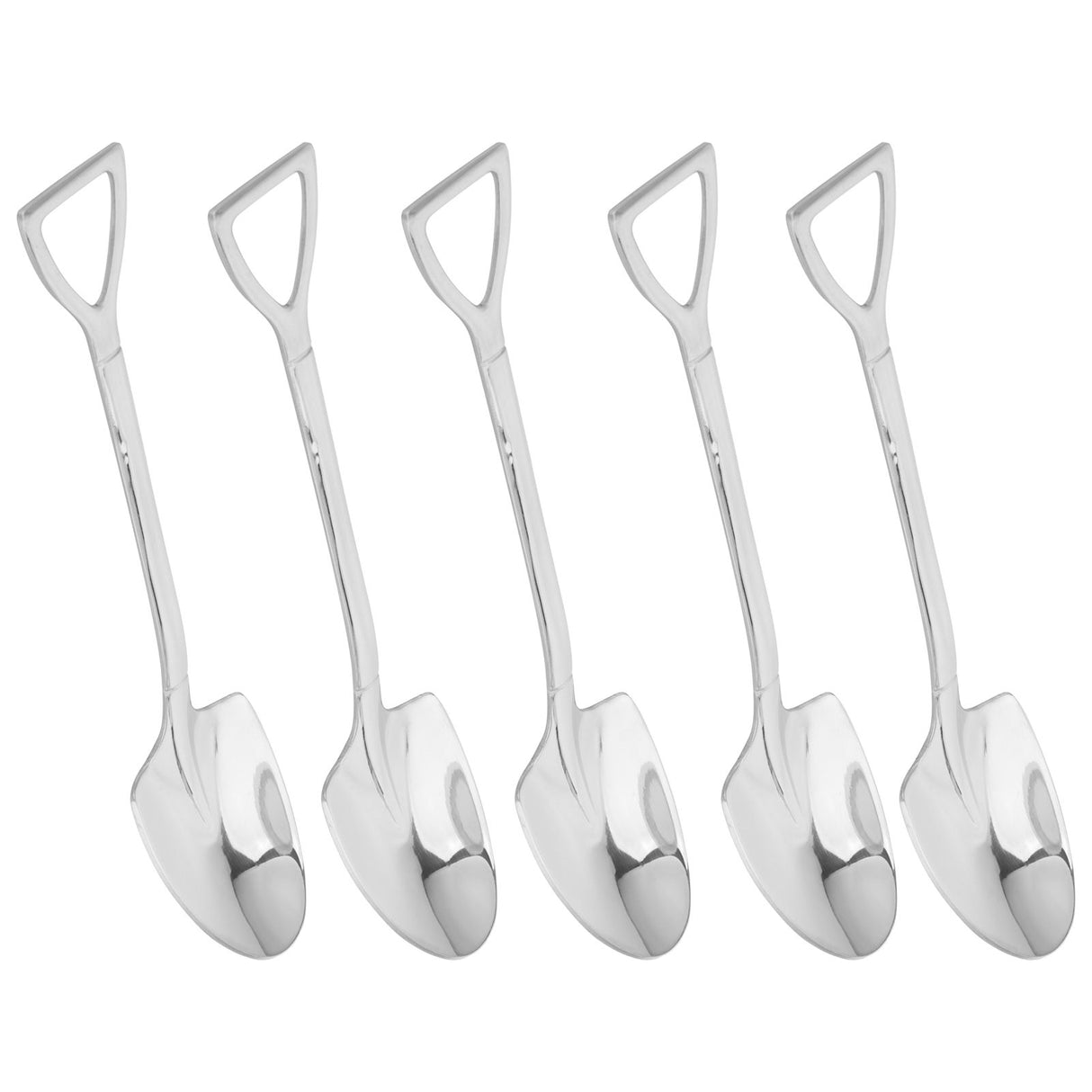 5pcs Dessert Coffee Spoons 304 Stainless Steel Ice Cream Dessert Cake Spoons SetSpoon