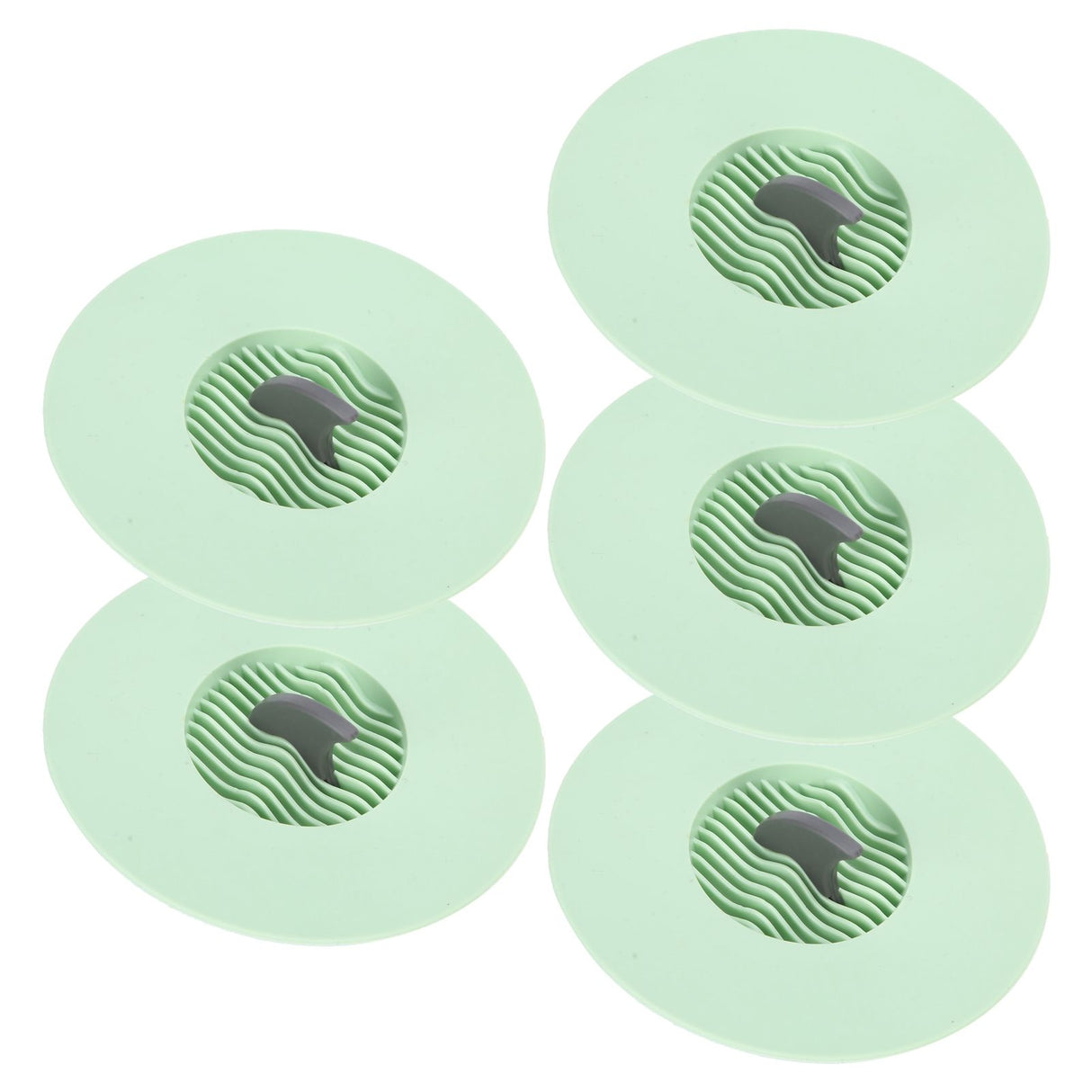 5Pcs Kitchen Sink Drain Plugs Strainer Water Sink Bathtub Drainage Stopper Bathroom AccessoriesGreen