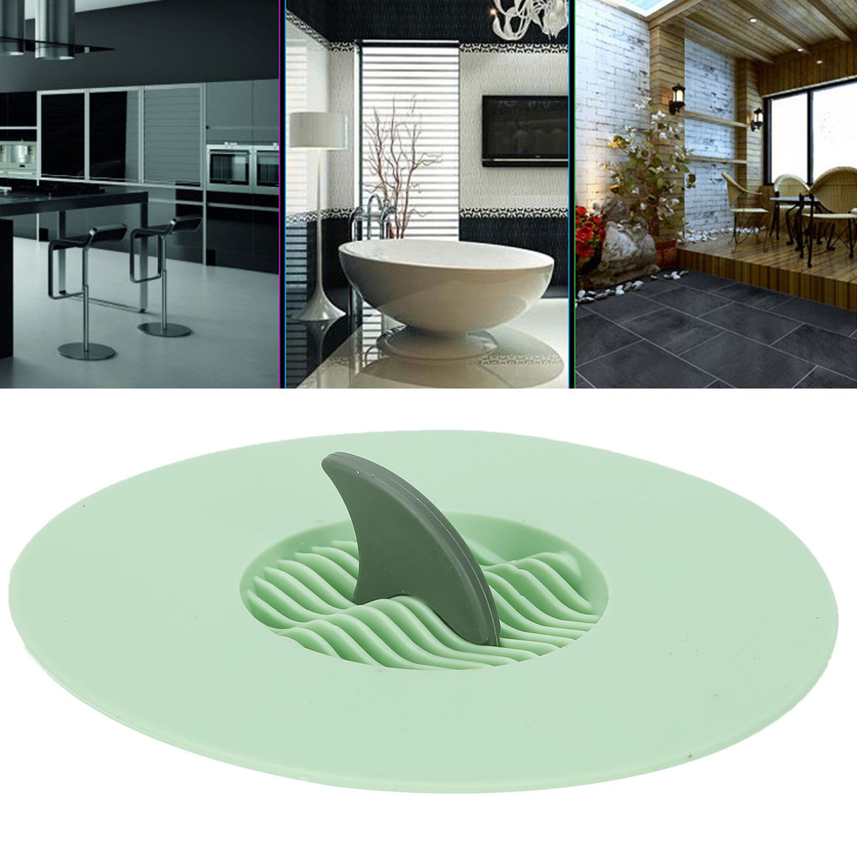 5Pcs Kitchen Sink Drain Plugs Strainer Water Sink Bathtub Drainage Stopper Bathroom AccessoriesGreen