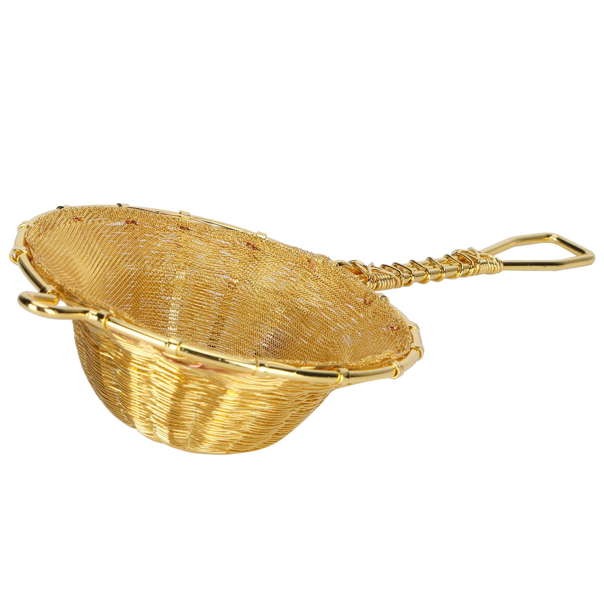 Tea Infuser Strainer Pure Copper Reusable Loose Leaf Teapot Filter for Home Office
