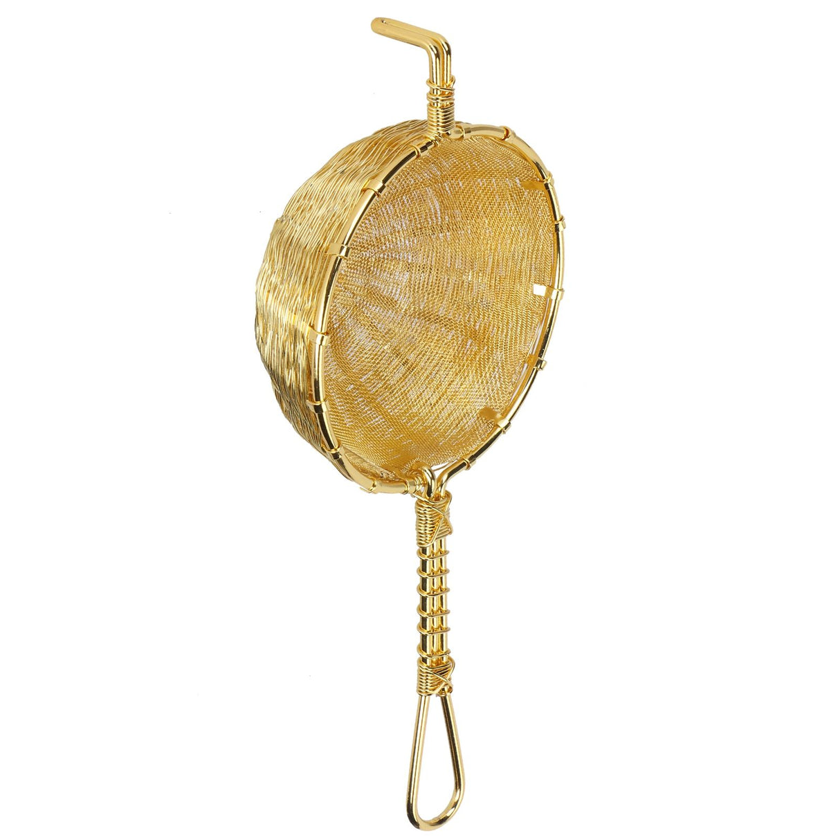 Tea Infuser Strainer Hand Made Copper Reusable Teapot Filter with Long Handle for Tea Maker