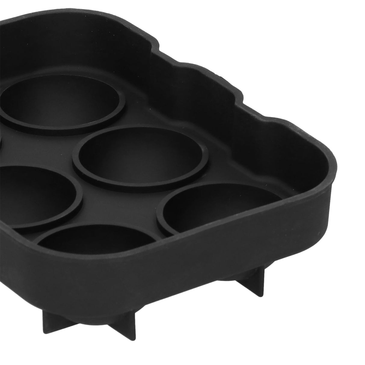 6 Cavity DIY Ice Cubes Mold Ice Ball Maker Mould Tray for Bar Party Cocktail Use Black