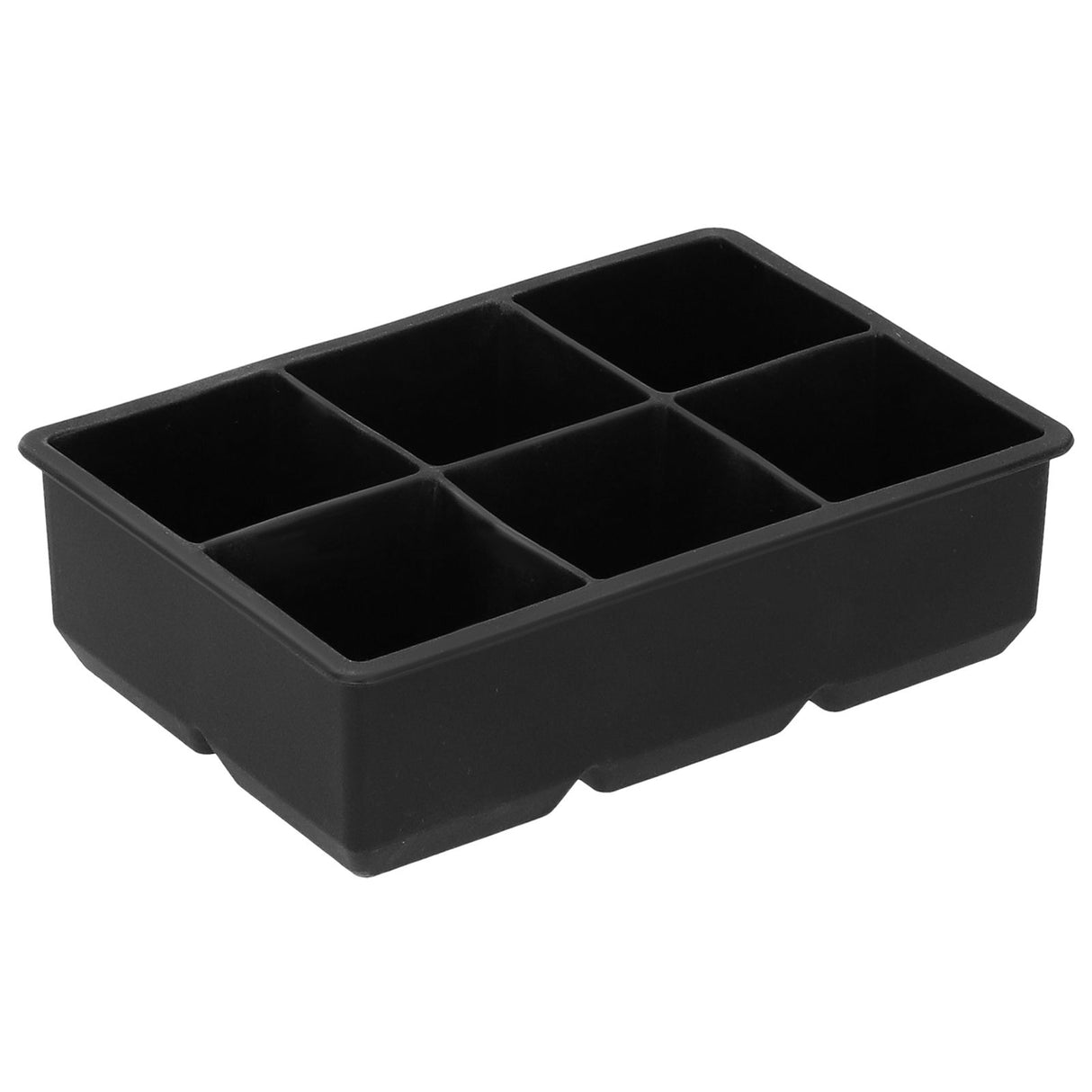 6-Grid Large Ice Cubes Maker Square Ice Cubes Tray Silicone Ice Mold Party Bar Accessories