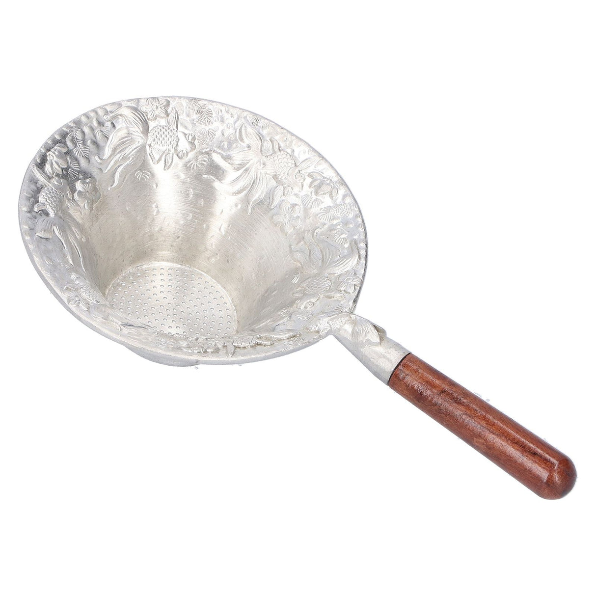 Tea Strainer Japanese Style Hand Made Tea Leaf Infuser Filter Tea Set Accessories(Red Wood Handle )