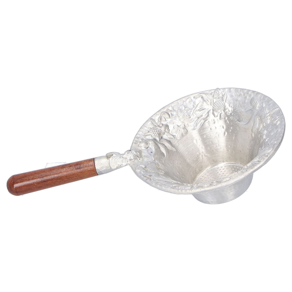 Tea Strainer Japanese Style Hand Made Tea Leaf Infuser Filter Tea Set Accessories(Red Wood Handle )