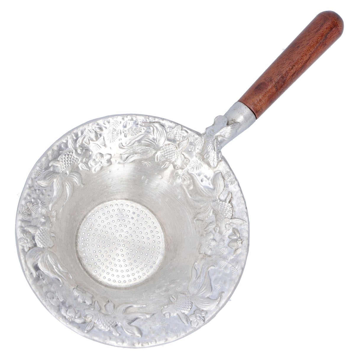Tea Strainer Japanese Style Hand Made Tea Leaf Infuser Filter Tea Set Accessories(Red Wood Handle )