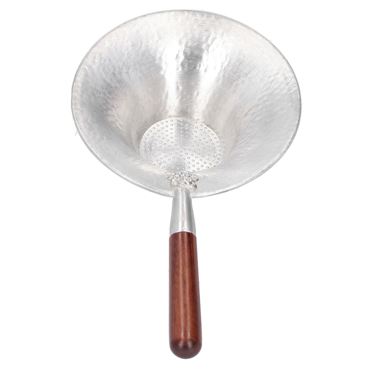 Tea Strainer Innovative Tea Leaf Infuser Filter Brewing Device for Home Office UseRed Wood Handle