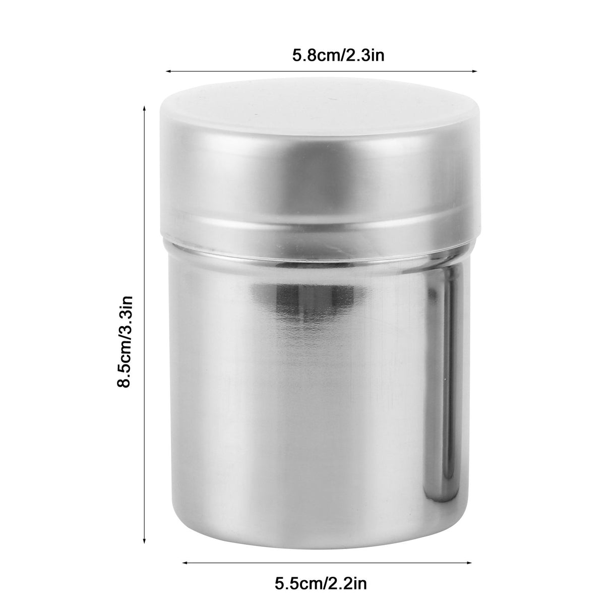 Stainless Steel Fine Mesh Powder Shaker Chocolate Coffee Sifter for Kitchen Baking CookingS
